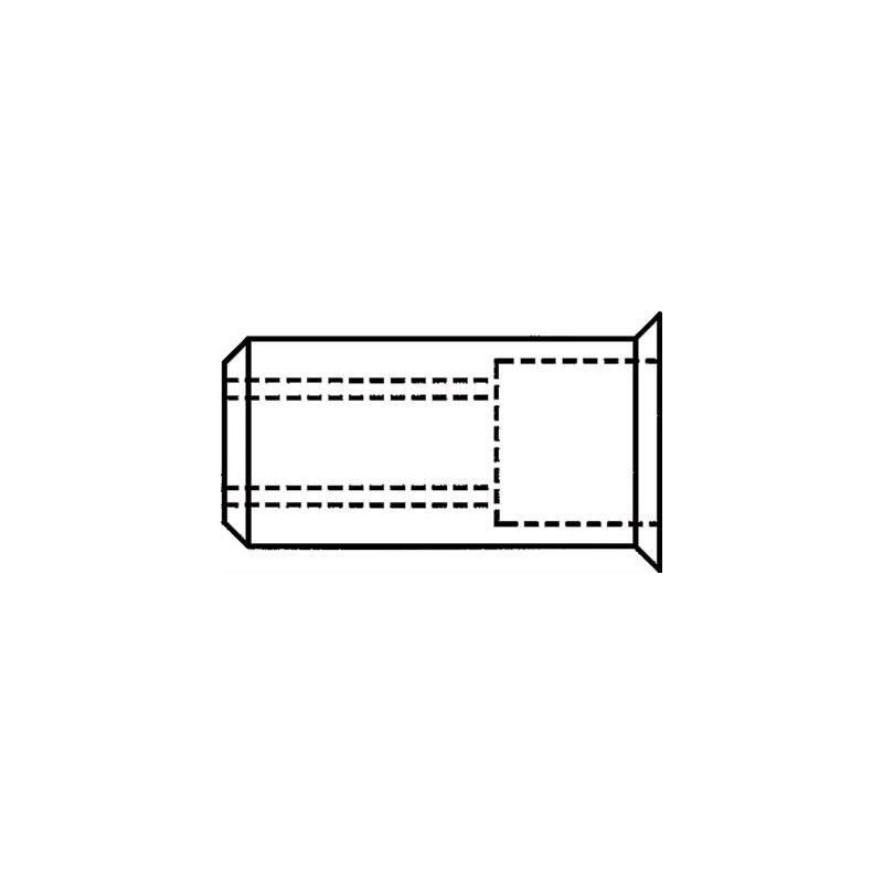 GESIPA rivetto cieco dado rivetto gambo dxl 11x17mm mm M8 STA testa p