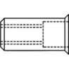 GESIPA rivetto cieco dado rivetto gambo dxl 11x17mm mm M8 STA testa p
