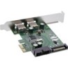 INLINE 76666E - Adattatore USB - PCIe 2.0 a basso profilo - USB 3.0 x