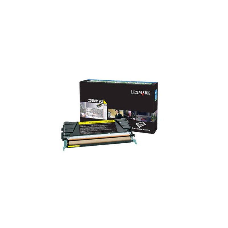 Lexmark C748H1YG cartuccia toner 1 pz Originale Giallo