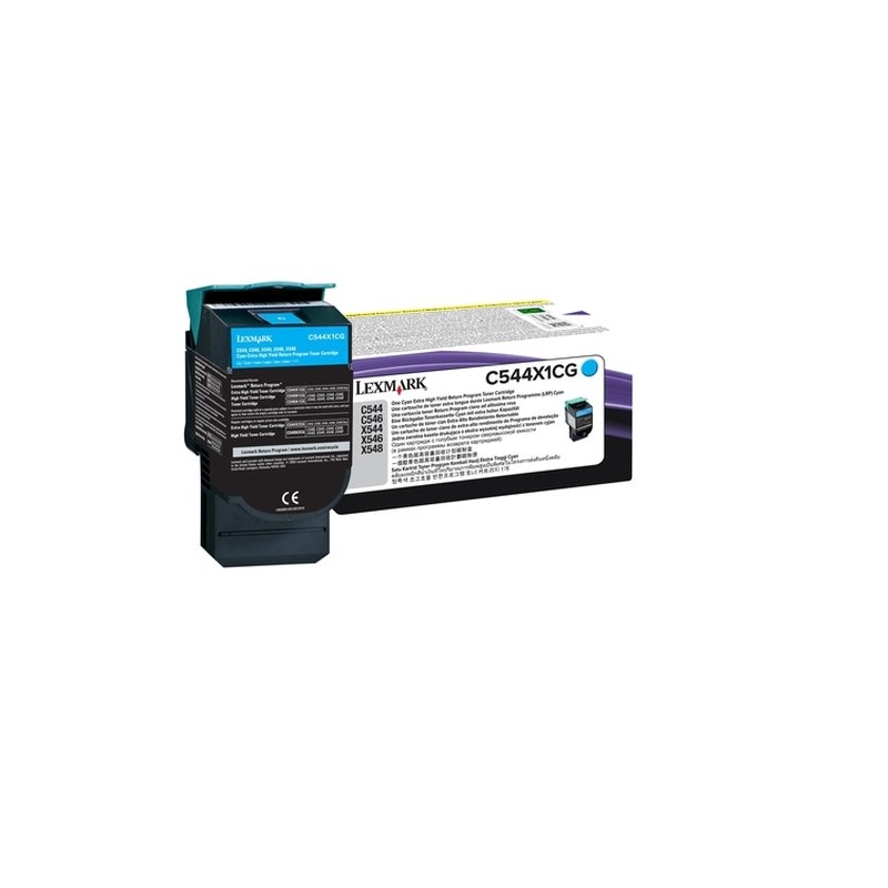 Lexmark Cartuccia Toner Return Program Ciano altissima resa per C544