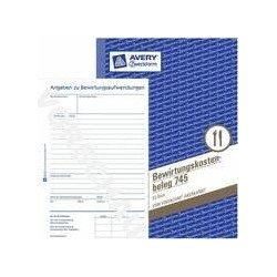 Avery 745 Blu - Libro di gestione bianco (745)