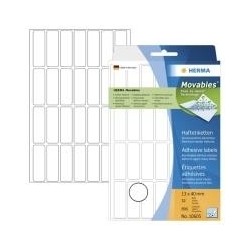 Etichette multiuso HERMA 13x40 mm carta mobile/removibile bianca opac