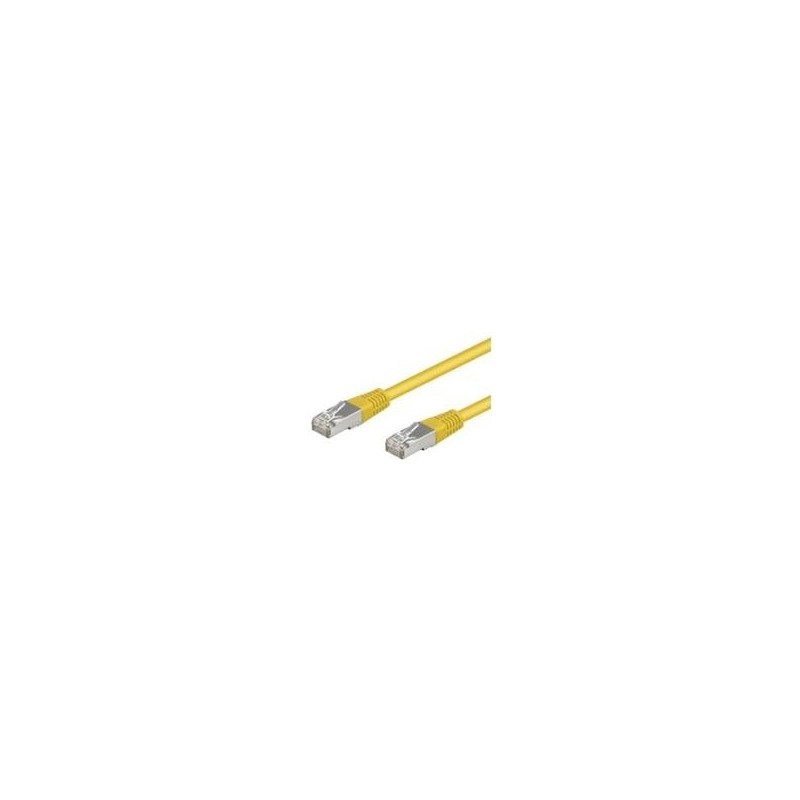 Cavo patch Wentronic Goobay CAT 5e F/UTP giallo 3 m - miscela di rame