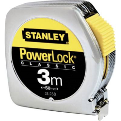 Flessometro STANLEY Powerlock 3 m x 127 mm - nastro in acciaio rivest