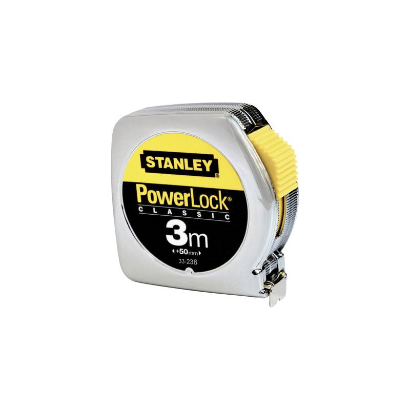 Flessometro STANLEY Powerlock 3 m x 127 mm - nastro in acciaio rivest