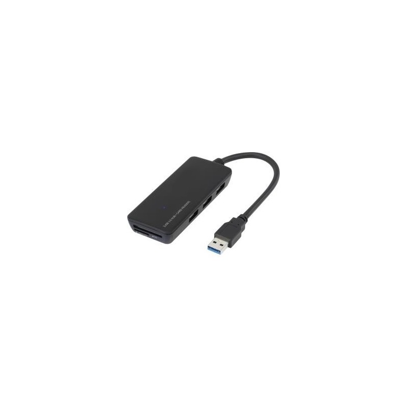 Hub USB 3.0 Renkforce a 3 porte con lettore di schede SD integrato Ne