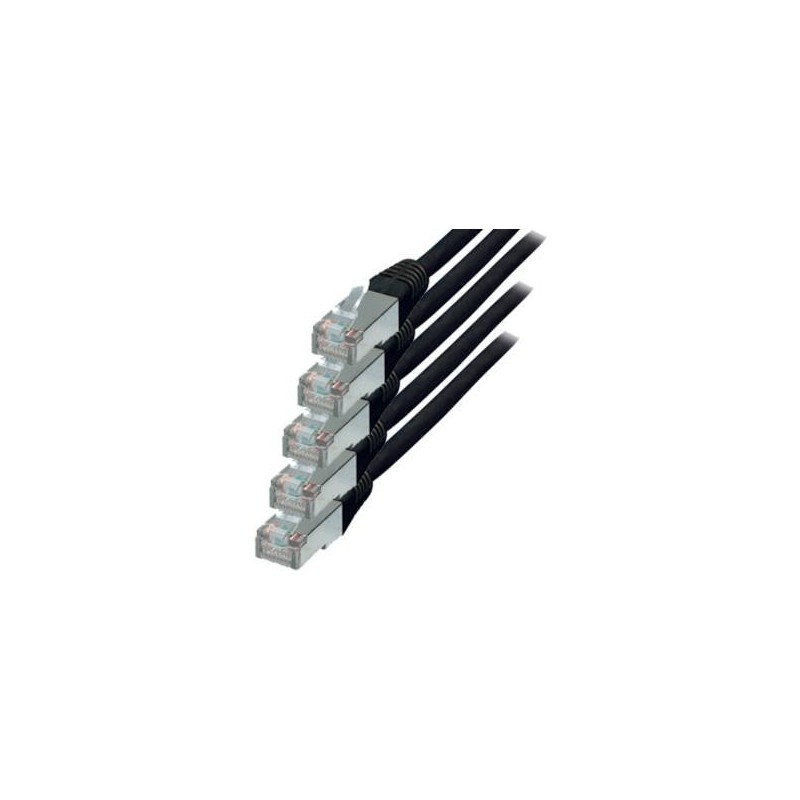 S-Conn cat.6 S/FTP 1 m - RJ-45 - RJ-45 - Maschio/Maschio - Oro - Cat6