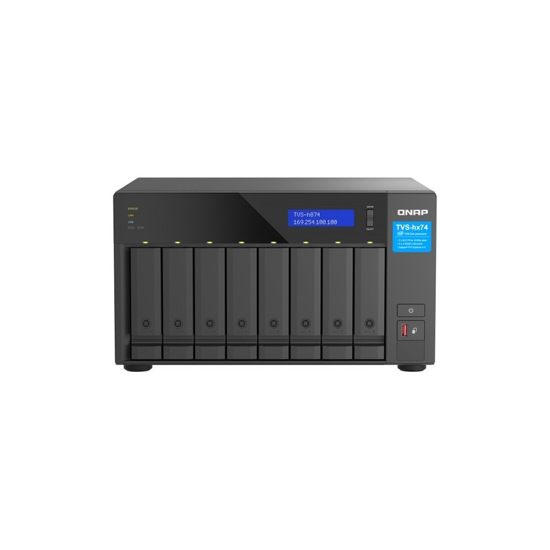 QNAP TVS-h874 NAS Tower Collegamento ethernet LAN Nero i5-12400