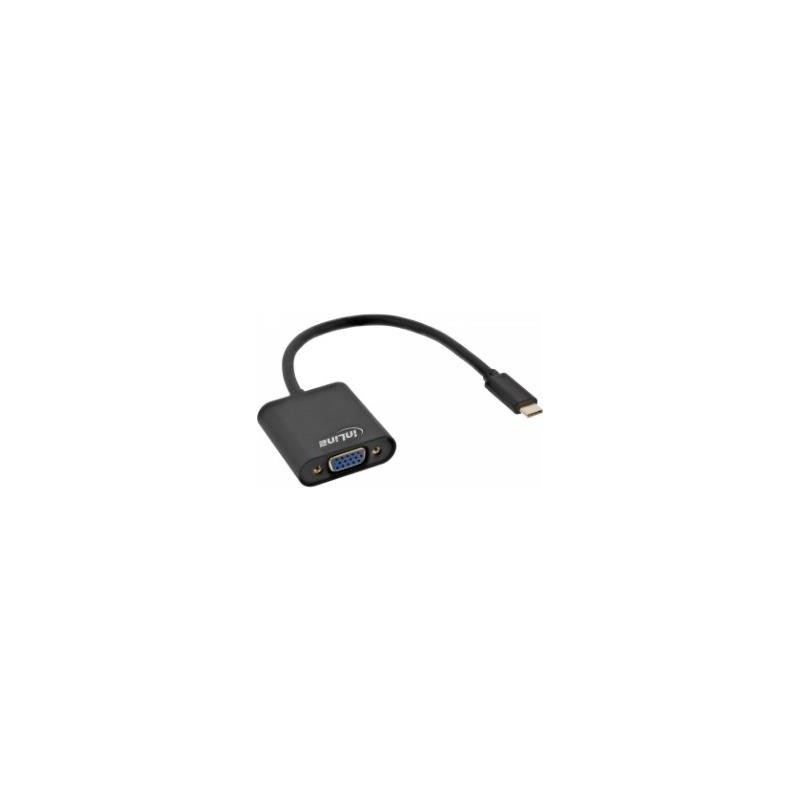 InLine - Adattatore video esterno - USB-C 3.1 - VGA - Nero (64104B)