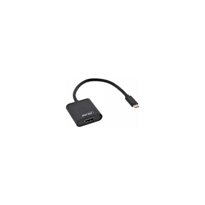 InLine - Adattatore video esterno - USB-C - HDMI - Nero (64101B)