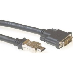 ACT AK3744 cavo e adattatore video 10 m HDMI DVI-D Nero