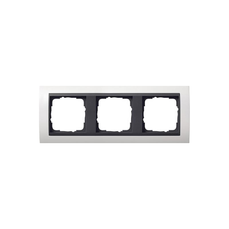 GIRA 0213808 placca a muro/copriinterruttore nero - bianco (0213808)