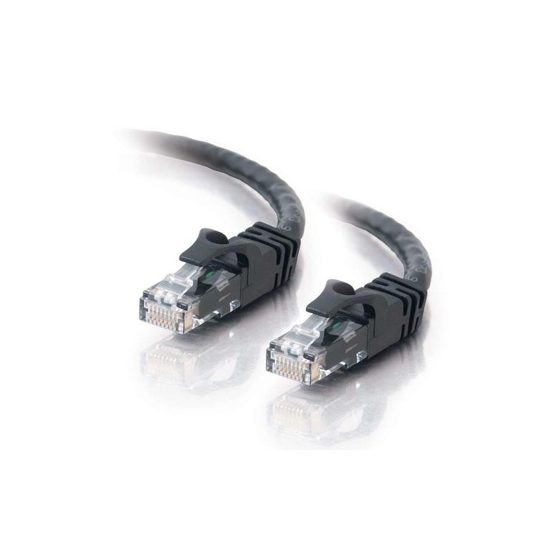 C2G 7m Cat6 Patch Cable cavo di rete Nero U/UTP (UTP)