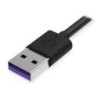 Cavo USB A con USB C Krux KRX0054 Nero 12 m