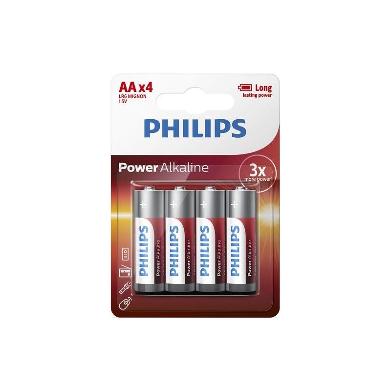 Batteria alcalina Philips Power LR6P4B/10