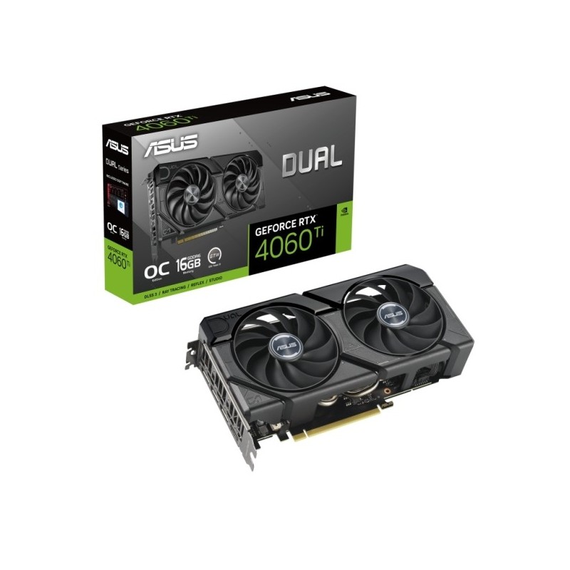 ASUS Dual -RTX4060TI-O16G-EVO NVIDIA GeForce RTX 4060 Ti 16 GB GDDR6