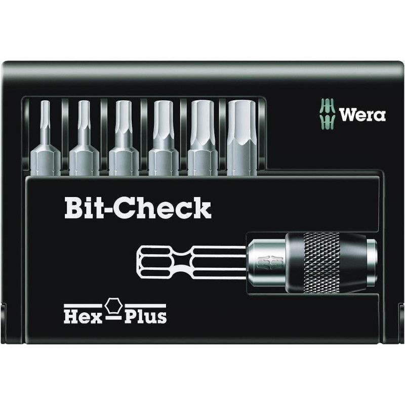 Wera Bit-Check 7 Hex-Plus 1 - set di cacciaviti - 7 pezzi - esagonale