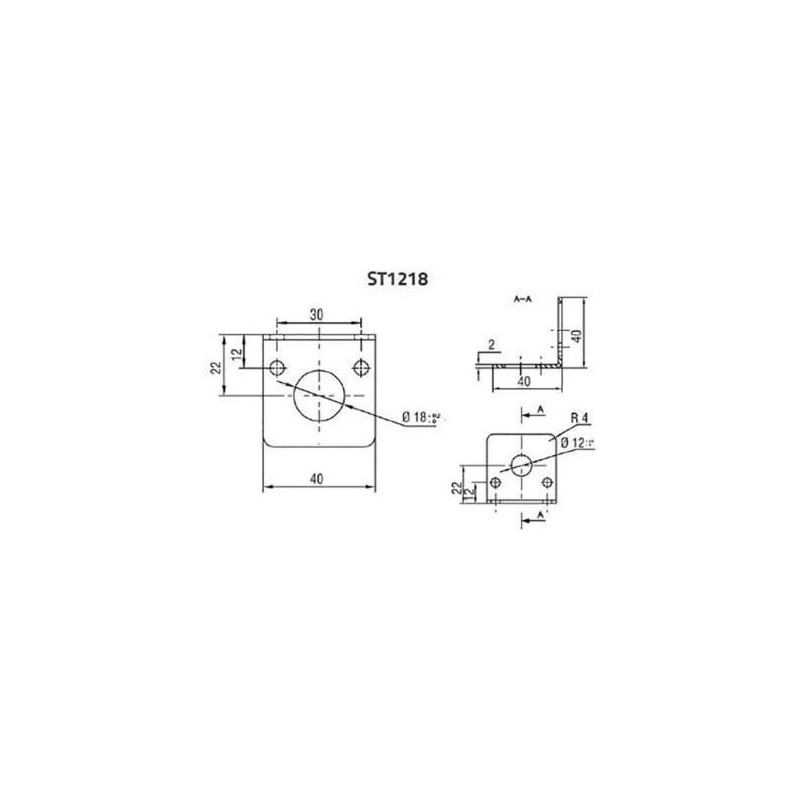 Supporto DataLogic ST-1218 (L x L x A) 40 x 40 x 40 mm (95ACC3340)