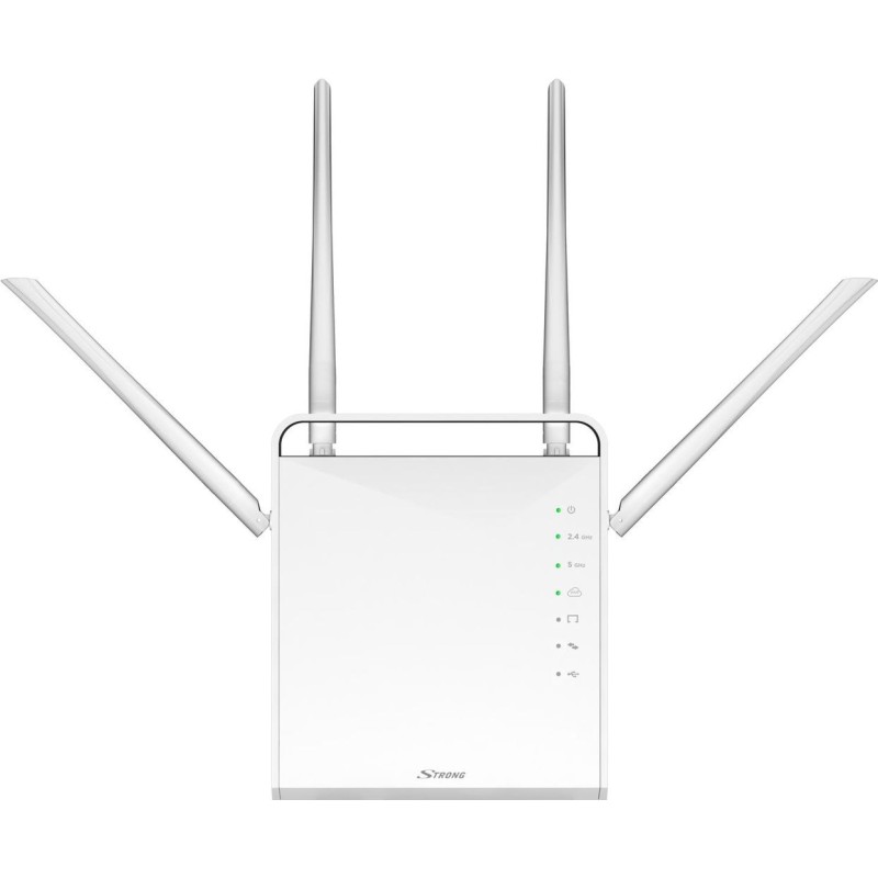 Strong Dual Band Gigabit Router 1200 - Router wireless - Switch a 4 p