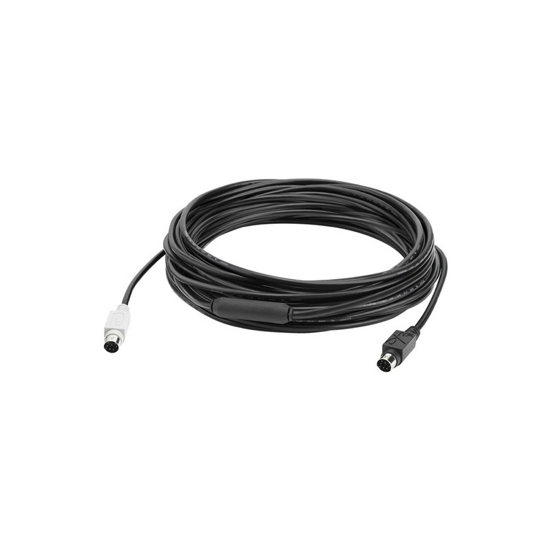 Logitech GROUP 10m Extender Cable cavo PS/2 6-p Mini-DIN Nero