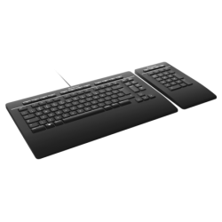 3Dconnexion Keyboard Pro with Numpad tastiera USB + RF Wireless + Blu