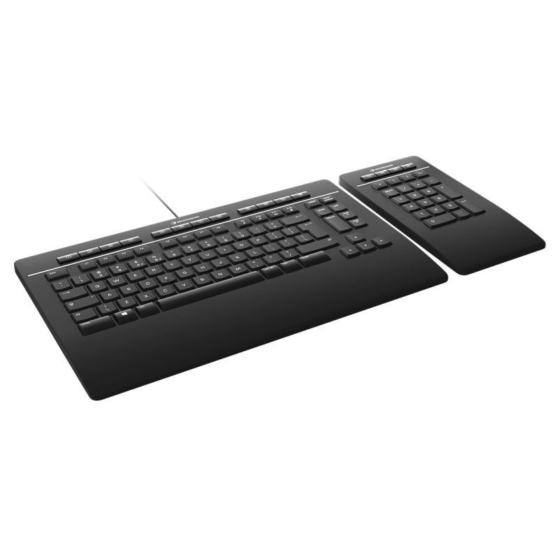 3Dconnexion Keyboard Pro with Numpad tastiera USB + RF Wireless + Blu