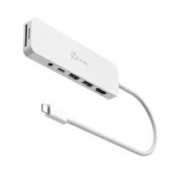 j5create JCD373EW-N Hub multiporta USB-C&Acirc;&reg; ecologico con Power Deli