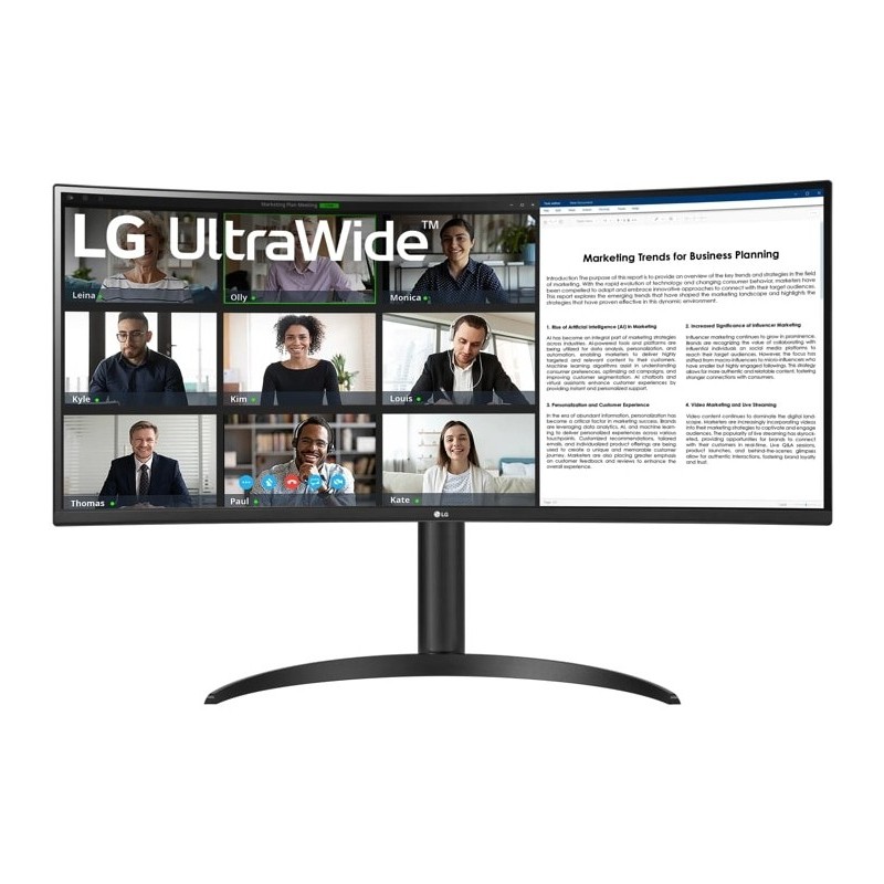 LG 34WR55QK-B Monitor PC 86,4 cm [34] 3440 x 1440 Pixel Wide Quad HD 