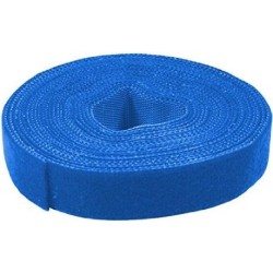 Nastro in velcro LogiLink 16 mm x 4 m blu forte adesione tagliato su 