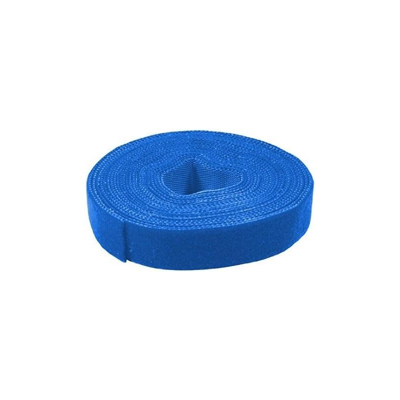 Nastro in velcro LogiLink 16 mm x 4 m blu forte adesione tagliato su 