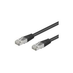 Cavo patch CAT5e 10m nero SF/UTP 2xRJ45 PVC CCA