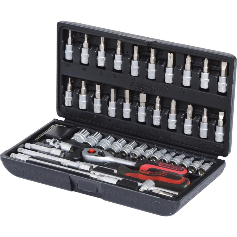 KS TOOLS Set di chiavi a bussola da 1/4&quot; 46 pezzi (911.0646)