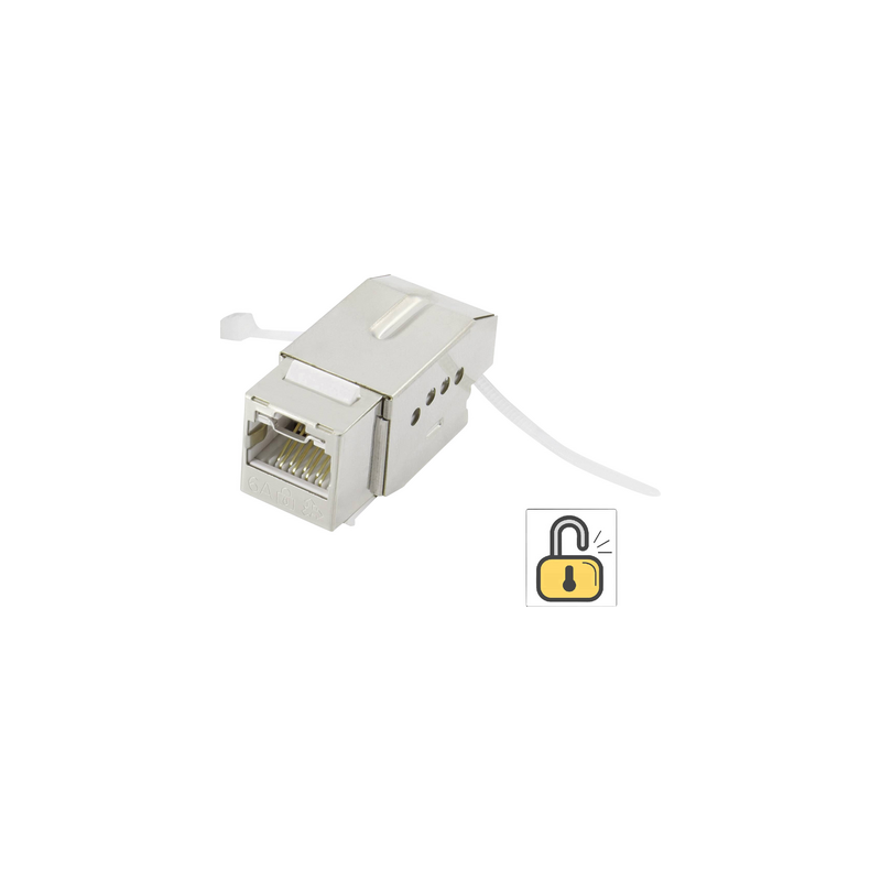 Modulo da incasso Renkforce RJ45 con funzione di blocco Keystone CAT 