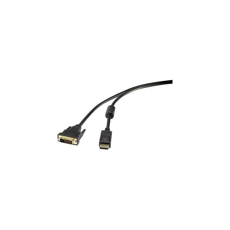 Renkforce RF-3301142 cavo adattatore video 1 m DisplayPort DVI-D Nero