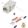 Modulo di installazione Renkforce RJ45 con funzione di blocco / inclu