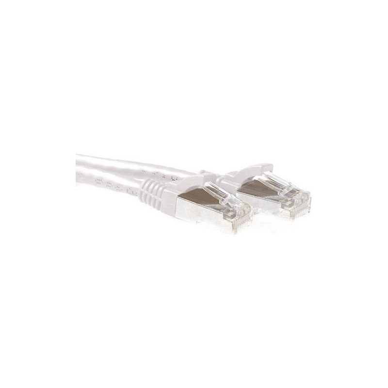 Cavo patch ACT bianco SFTP CAT6A da 5 metri antigroviglio con connett