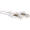 Cavo patch ACT bianco SFTP CAT6A da 5 metri antigroviglio con connett