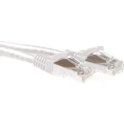 Cavo patch ACT bianco SFTP CAT6A da 15 metri antigroviglio con connet