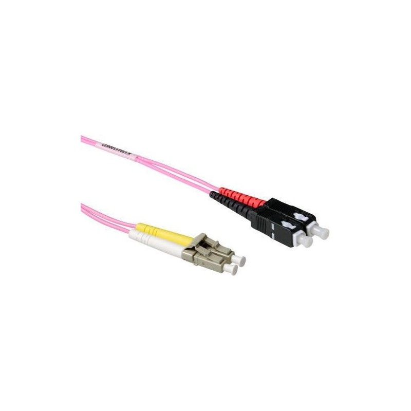 Cavo patch in fibra multimodale ACT 7 metri LSZH 50/125 OM4 duplex co