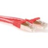 Cavo patch ACT rosso da 15 metri LSZH SFTP CAT6A antigroviglio con co