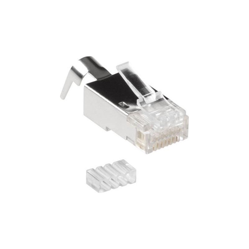 Connettore modulare schermato ACT RJ45 (8P/8C) CAT6A per cavo tondo c