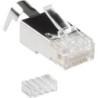 Connettore modulare schermato ACT RJ45 (8P/8C) CAT6A per cavo tondo c