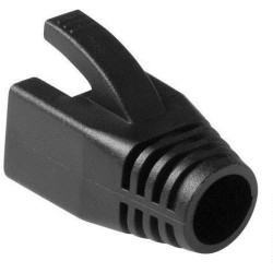 Guaina nera ACT RJ45 per cavo da 70 mm. Colore Nero Copricavo rj45 7.