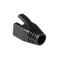 Guaina nera ACT RJ45 per cavo da 80 mm. Colore Nero Copricavo rj45 8.