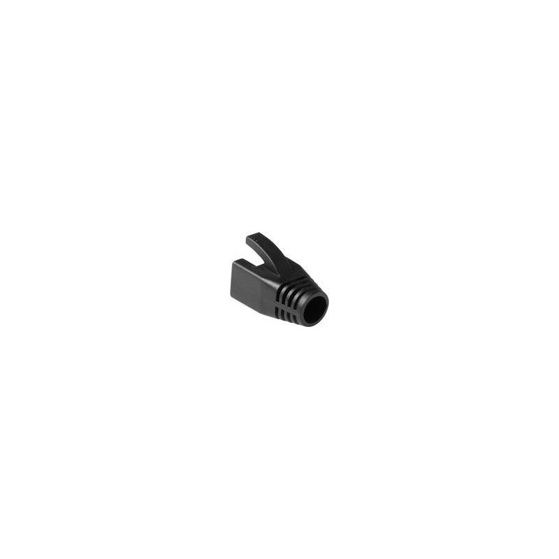 Guaina nera ACT RJ45 per cavo da 80 mm. Colore Nero Copricavo rj45 8.