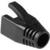 Guaina nera ACT RJ45 per cavo da 80 mm. Colore Nero Copricavo rj45 8.