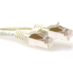 Cavo patch ACT Ivory da 2 metri LSZH SFTP CAT6A antigroviglio con con