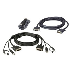 ATEN Kit cavo KVM di sicurezza schermo doppio USB DVI-D Dual Link da