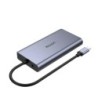 Hub USB Unitek D1019B Grigio 100 W